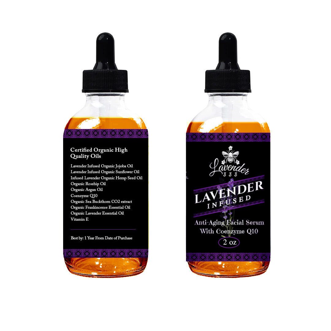 Lavender Infused Anti-Aging Facial Serum With Coenzyme Q10