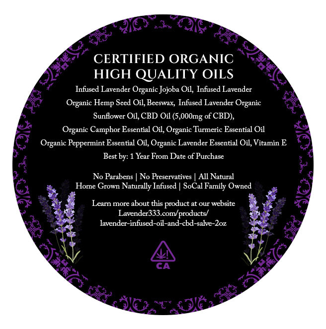 Lavender Infused Oil  and CBD Salve