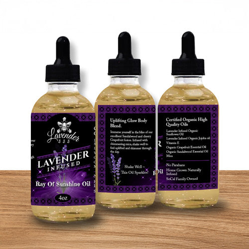 lavender333 lavender infused ray of sunshine oil 2 oz bottle